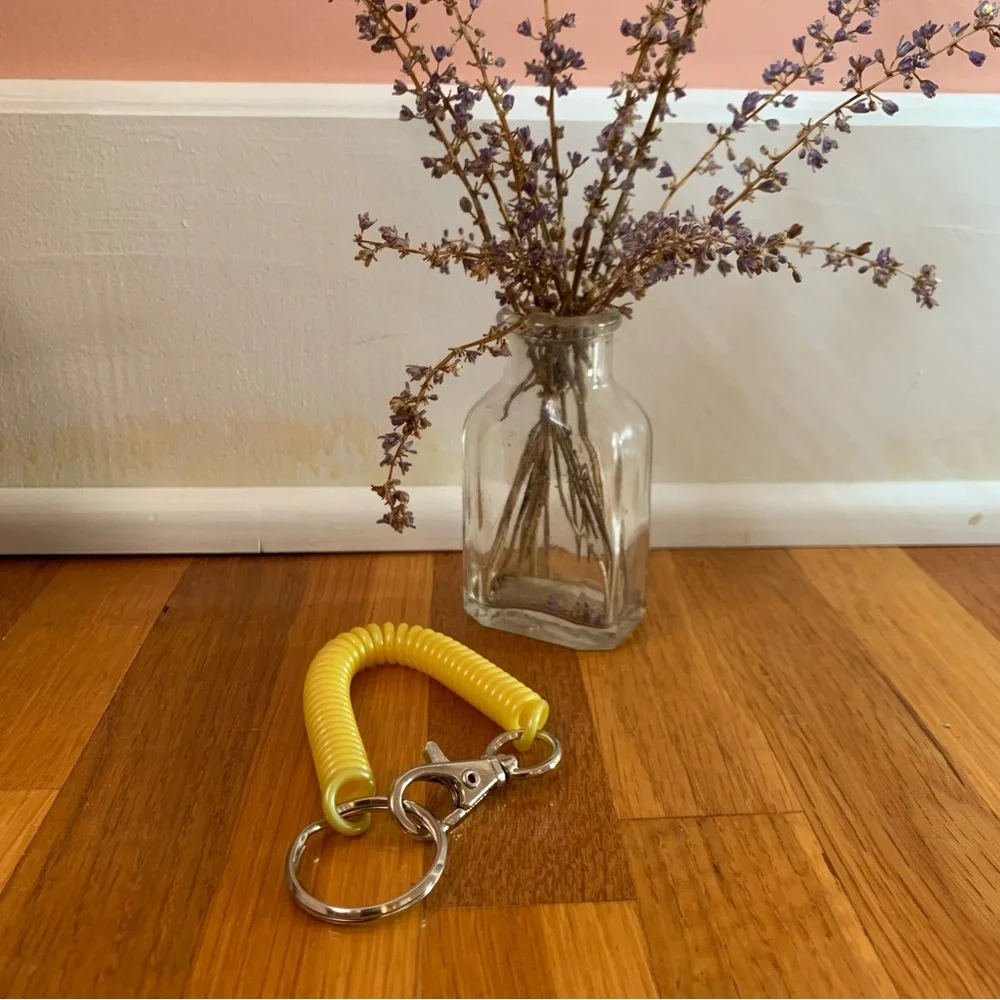 Keychain Purse Charm Stretch Coil Bracelet Keychain